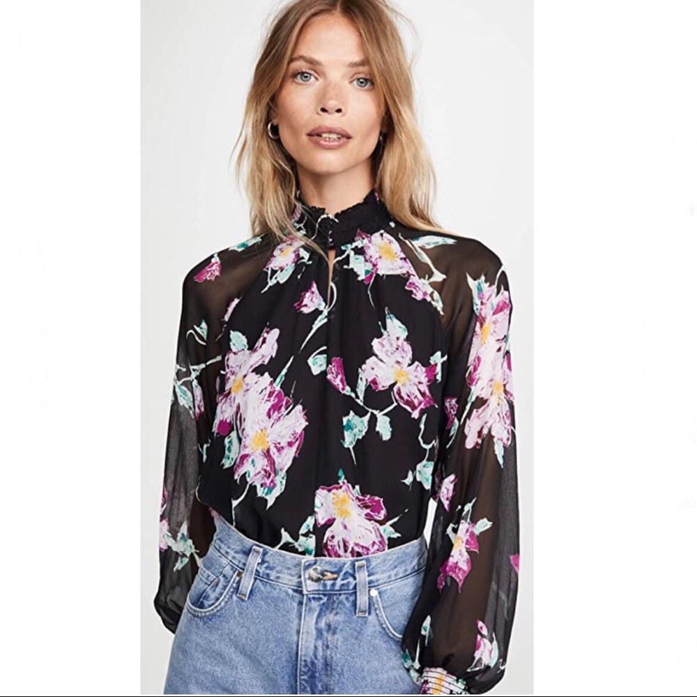 A.L.C. Venetia Floral Silk Blouse NWOT